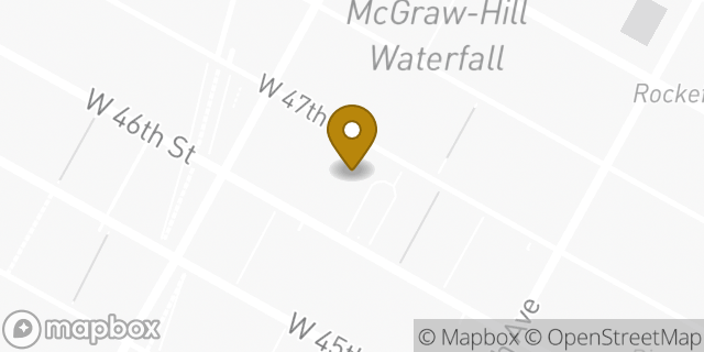 Map showing the location of Dunkin' in New York, NY 10036