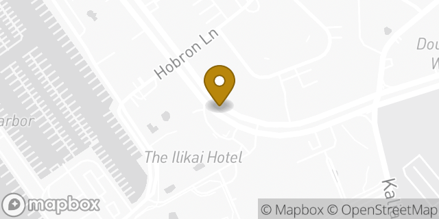 Map showing the location of Buffalo Wild Wings in Honolulu, HI 96815
