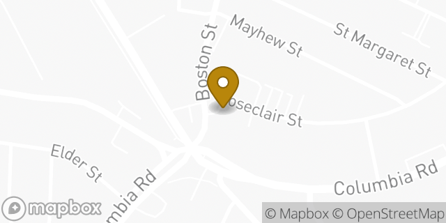 Map showing the location of Dunkin' in Dorchester, MA 02125