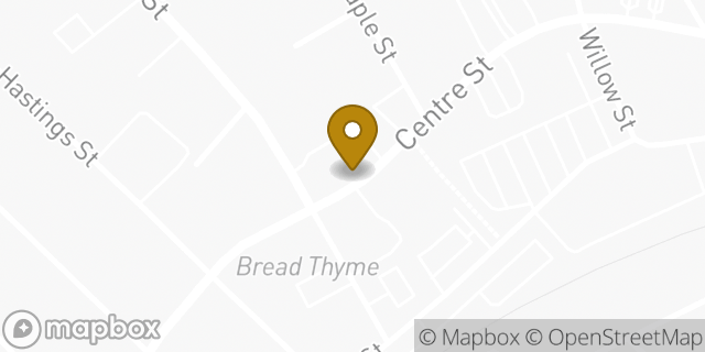 Map showing the location of Bank of America in West Roxbury, MA 02132