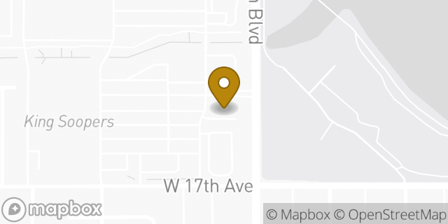 Map showing the location of Chase ATM in Edgewater, CO 80214