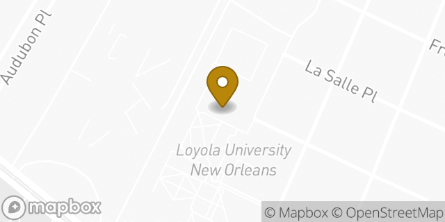 Map showing the location of Starbucks in New Orleans, LA 70118