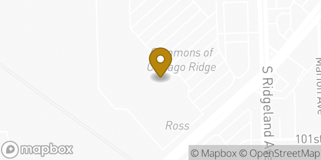 Map showing the location of Penske Truck Rental in Chicago Ridge, IL 60415
