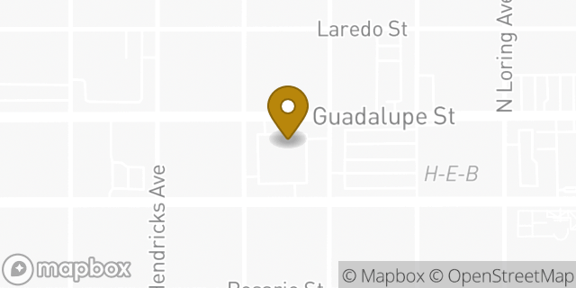 Map showing the location of Walgreens in Laredo, TX 78040