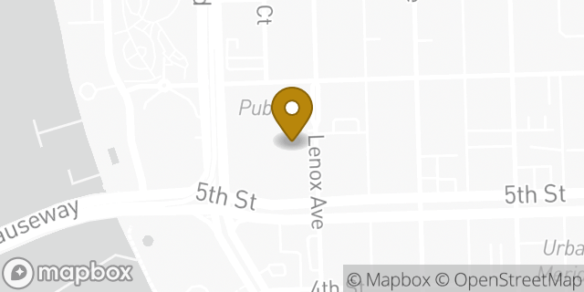 Map showing the location of Amazon Locker - Eccentricity in Miami Beach, FL 33139