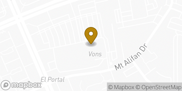 Map showing the location of Vons in San Diego, CA 92111