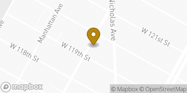 Map showing the location of The UPS Store in New York, NY 10026