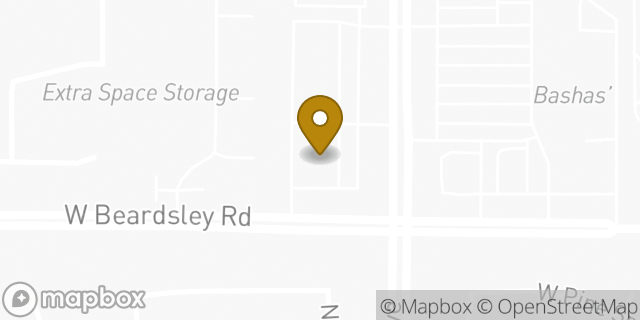 Map showing the location of Walgreens in Peoria, AZ 85382