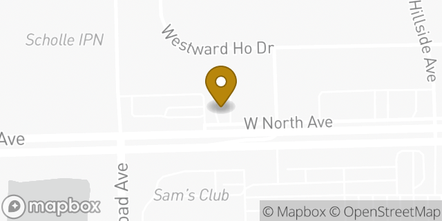 Map showing the location of Dunkin Donuts in Northlake, IL 60164