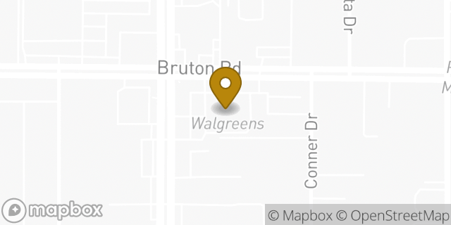 Map showing the location of Walgreens in Dallas, TX 75217