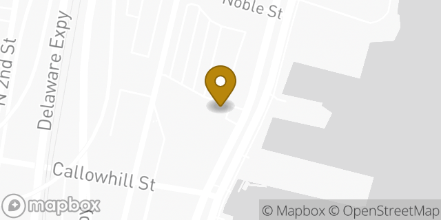 Map showing the location of CubeSmart Self Storage in Philadelphia, PA 19123