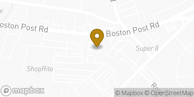Map showing the location of Starbucks in Milford, CT 06460