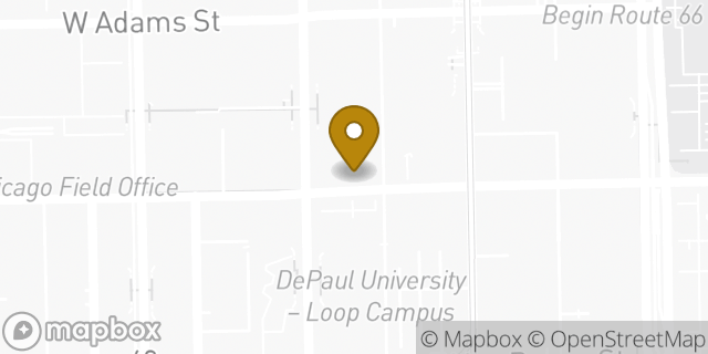 Map showing the location of Chipotle Mexican Grill in Chicago, IL 60604