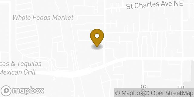 Map showing the location of Amazon Locker - Mustard in Atlanta, GA 30306