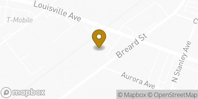 Map showing the location of AutoZone in Monroe, LA 71201