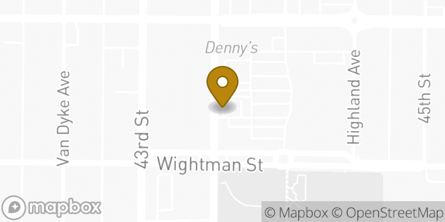 Map showing the location of Starbucks in San Diego, CA 92105