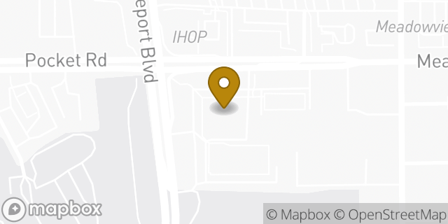 Map showing the location of Walgreens in Sacramento, CA 95832