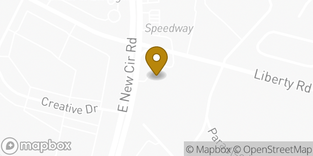 Map showing the location of Autozone in Lexington, KY 40505