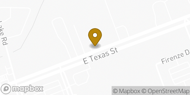 Map showing the location of Penske Truck Rental in Bossier City, LA 71111