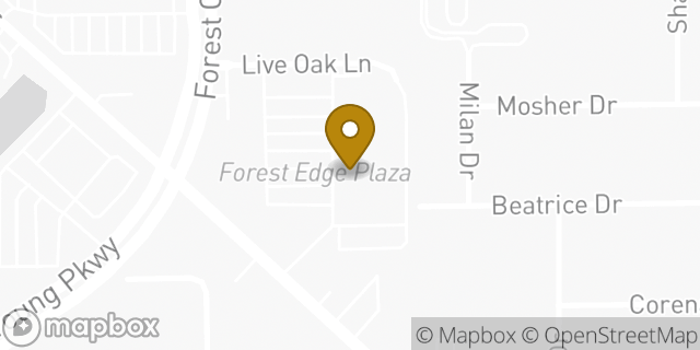 Map showing the location of AutoZone in Orlando, FL 32810