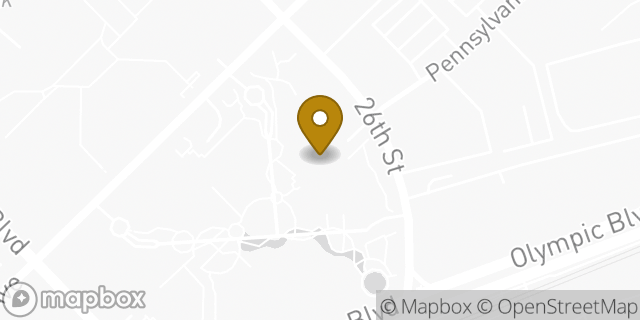 Map showing the location of Amazon Locker - Snoqualmie in Santa Monica, CA 90404