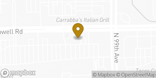 Map showing the location of Panera Bread in Avondale, AZ 85392