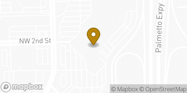 Map showing the location of Amazon Locker - Barrage in Miami, FL 33144