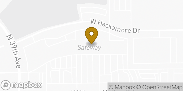 Map showing the location of Starbucks in Phoenix, AZ 85310