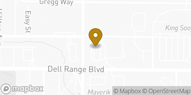 Map showing the location of McDonald's in Cheyenne, WY 82009