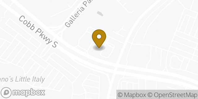 Map showing the location of Chase Bank in Atlanta, GA 30339