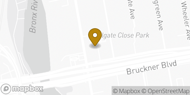 Map showing the location of CubeSmart Self Storage of the Bronx in Bronx, NY 10472