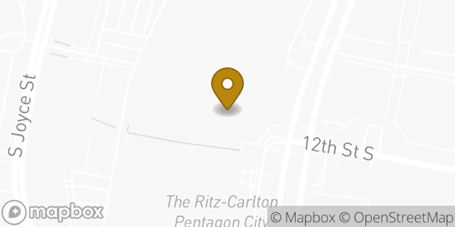 Map showing the location of Avis Car Rental in Arlington, VA 22202