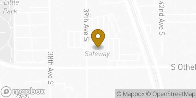 Map showing the location of Coinme in Seattle, WA 98118