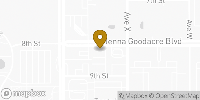 Map showing the location of Chipotle Mexican Grill in Lubbock, TX 79401