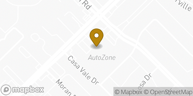 Map showing the location of AutoZone in Dallas, TX 75218
