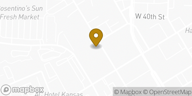 Map showing the location of Amazon Locker - Savior in Kansas City, MO 64111