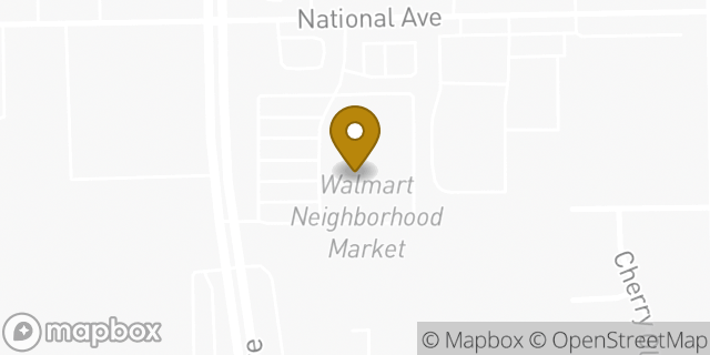 Map showing the location of Walmart Neighborhood Market in Indianapolis, IN 46227