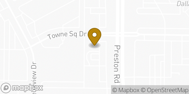 Map showing the location of Starbucks in Plano, TX 75024