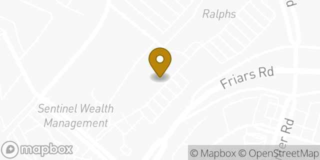 Map showing the location of CVS Pharmacy in San Diego, CA 92108