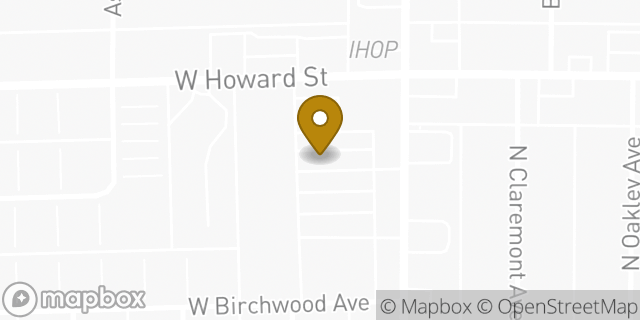 Map showing the location of ATM Walgreens in Chicago, IL