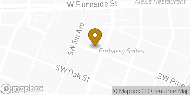 Map showing the location of Enterprise Rent-A-Car in Portland, OR 97204