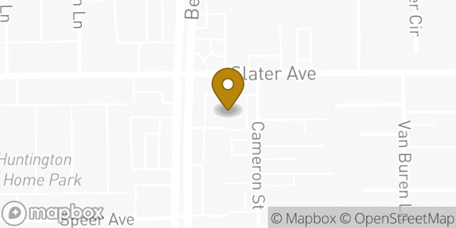 Map showing the location of Walgreens in Huntington Beach, CA 92647