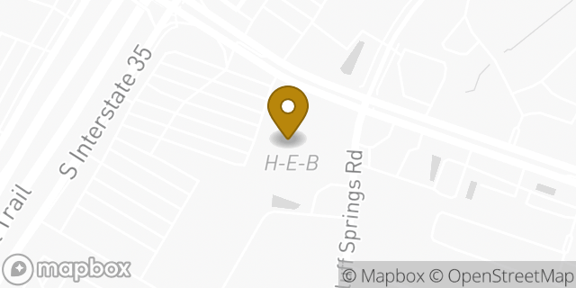Map showing the location of H-E-B Pharmacy in Austin, TX 78744