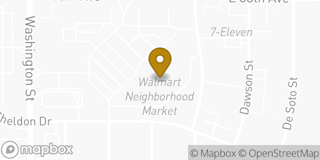Map showing the location of Walmart in Thornton, CO