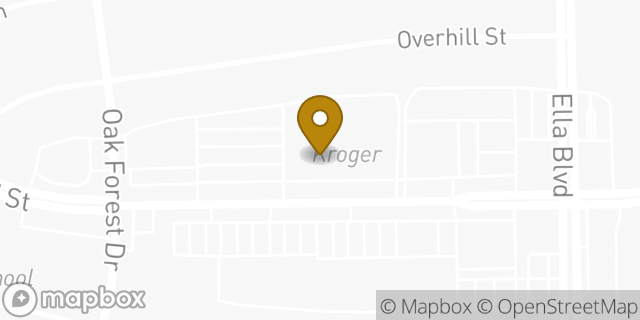 Map showing the location of Kroger in Houston, TX 77018