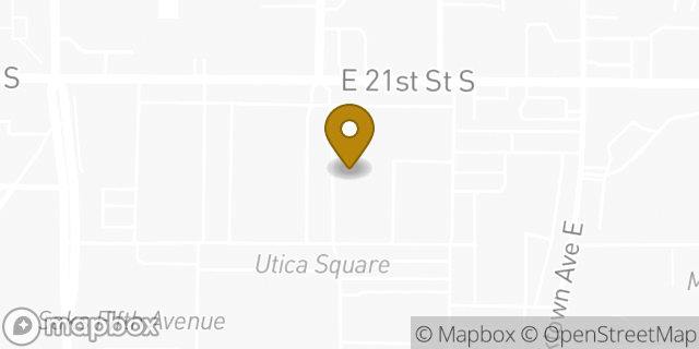 Map showing the location of Athleta in Tulsa, OK 74114