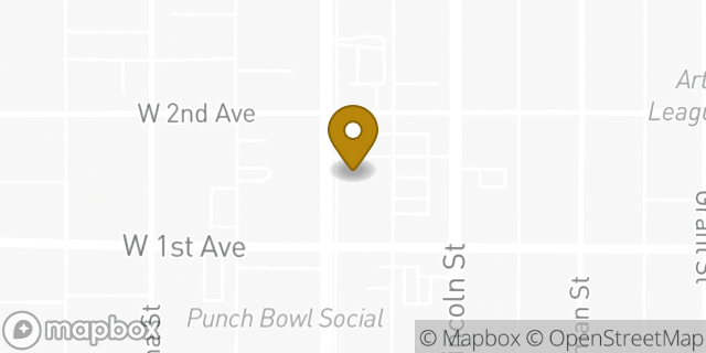 Map showing the location of Walgreens in Denver, CO 80203