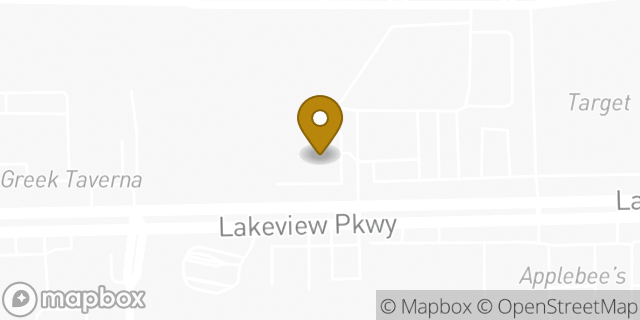 Map showing the location of Papa Johns Pizza in Rowlett, TX 75088