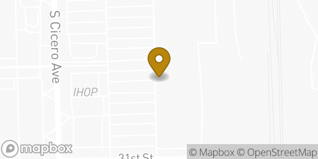 Map showing the location of Amazon Locker - Navy in Cicero, IL 60804