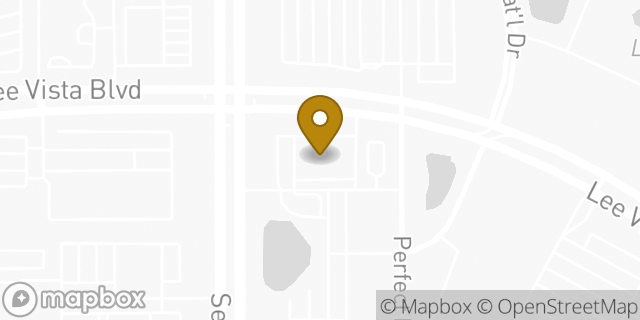 Map showing the location of Walgreens in Orlando, FL 32822
